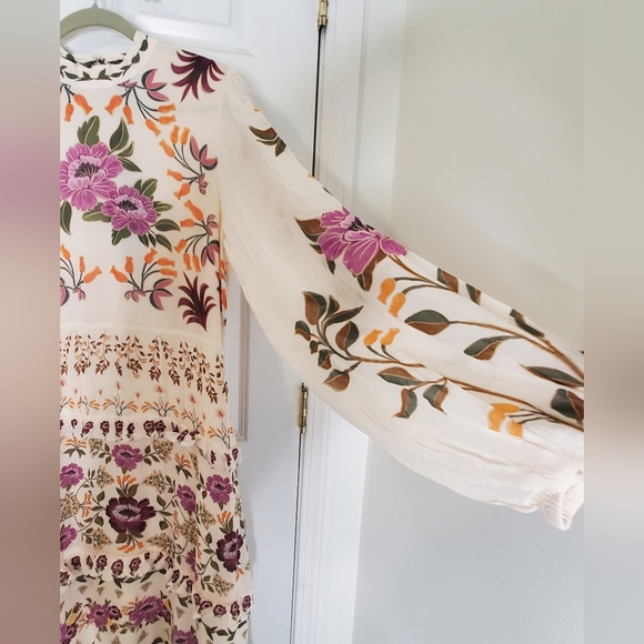 XL NWT FARM Rio Winter Garden Maxi Dress, Cream - Picture 9 of 15